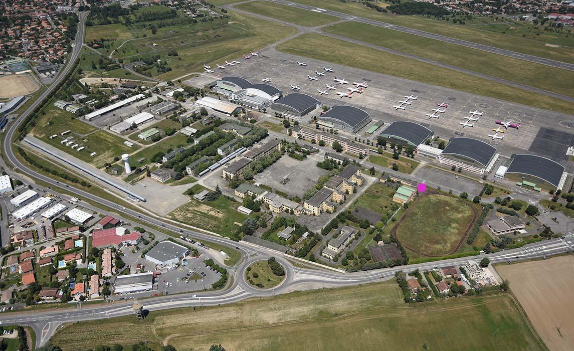 Vue aérienne de l'aéroport de Francazal